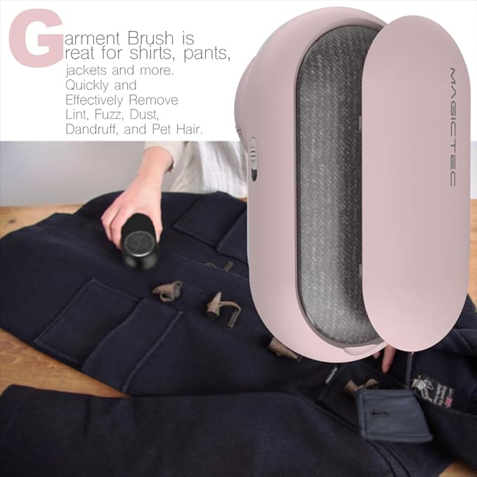 Rechargeable Fabric Shaver, Magictec Lint Remover Sweater Defuzzer Lints Fuzzs Pills Pilling Trimmer for Clothes and Furniture -Battery Operated (Donut)