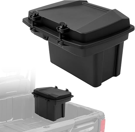 ALMULOO 20L Removable Rear Bed Trunk Storage Cargo Box Bin Compatible with Can-Am 2017-2025 Defender HD 5/Max HD 8/HD 10