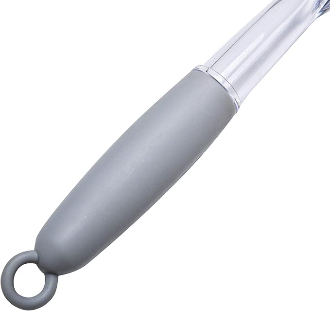 Shower Squeegee for Bathroom Glass Doors and Mirror, 10'' Rubber Window Cleaner Tool, Clear Plastic Water Wiper for Car Windshield Cleaning