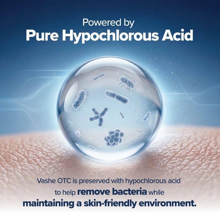 Wound Solution OTC | Pure Hypochlorous Acid-Preserved Wound Cleanser | Home Wound Care | Non-Cytotoxic and Skin-Neutral pH | 8.5 Fl Oz