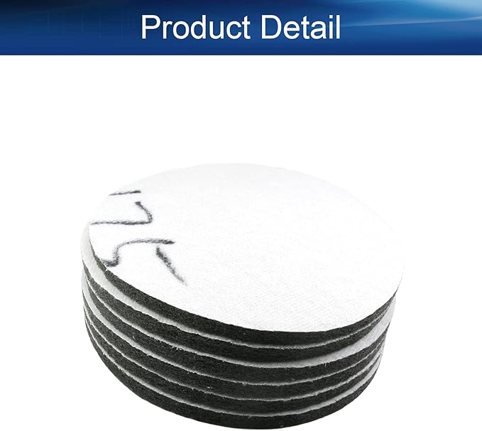 Auniwaig 1000-Grits 7 Inch Scrubber Scouring Pads Gray-Multipurpose, Drill Scuffing Disc Hoop and Loop Cleaning Kit for Bathroom & Kitchen 6pcs