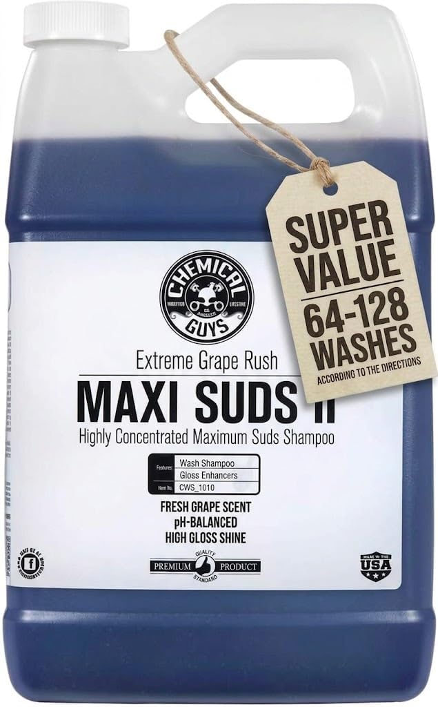 Maxi Suds II Foaming Car Wash Soap, Grape Scent, 1 Gallon
