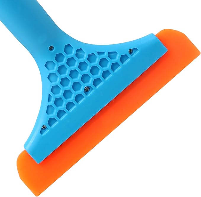 6 Inch Car Window Squeegee, Auto & Shower Squeegee - Blue Handle