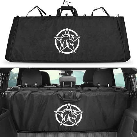 Upgrade Soft Top Window Storage Bag Compatible with 2021-2025 Ford Bronco 4-Door Waterproof Soft top Organizer for Rear 