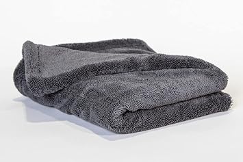 Luxury Microfiber Sucker Drying Towel - Grey 1400gsm
