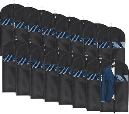 Univivi Suit Cover Bag Garment Bag for Closet Storage, 43 Inch, Set of 16