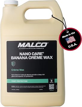 Malco Nano Care Banana Creme Wax for Automotive Finishes, 1 Gallon