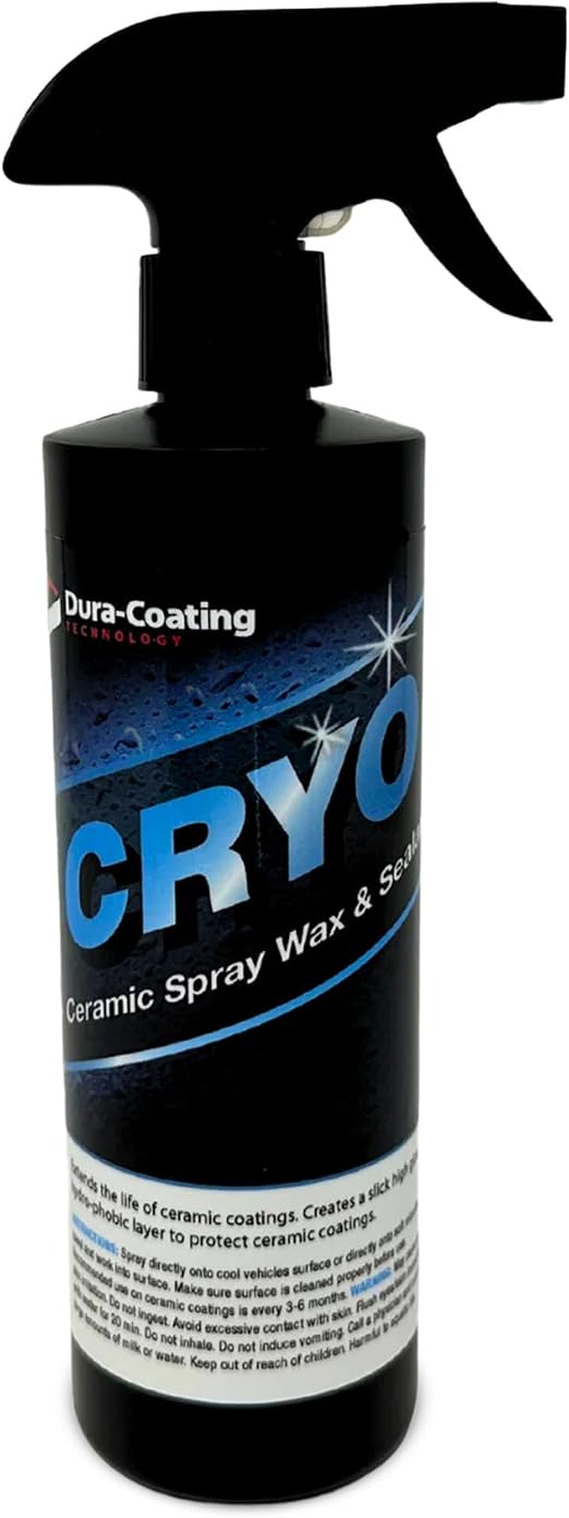 DURA-COATING TECHNOLOGY, CRYO Hybrid Ceramic Spray Sealant - Ceramic Spray Sealant & Detailer for Smooth & Streak-Less F