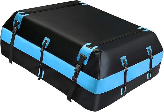 Rooftop Cargo Box, Car Roof Cargo Carrier, Vehicle Cargo Carriers Waterproof Cargo Bag with Anti-Slip Mat and Storage Ba
