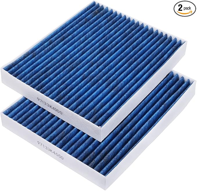 2-Pack HEPA Cabin Air Filter Fits for Explorer Taurus Flex MKS Police Interceptor Utility MKT Police Activated Carbon Cabin Filter Replacement CF11176 AE9Z-19N619-A Car Accessories