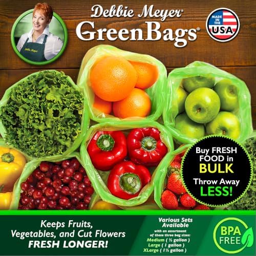 GreenBags, 20-Pack (8M, 8L, 4XL), Reusable Food Storage Bags