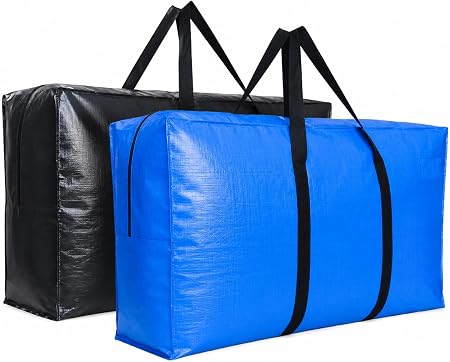 60 Gallon Extra Large Storage Bags Bins, Giant XXL Moving Storage Totes Bag Heavy Duty, Huge Waterproof Storage Duffle B