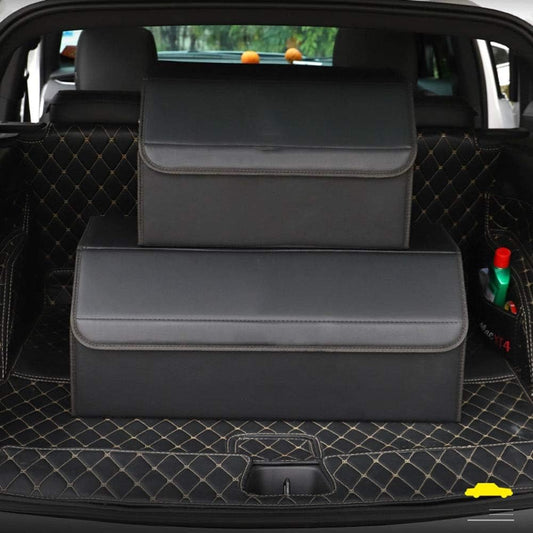 Car Trunk Storage Box, Foldable Storage Box, Can Be Easily Expanded to Meet The Needs of Any Car Organization, It Is Made of Durable Leather ( Size : L )