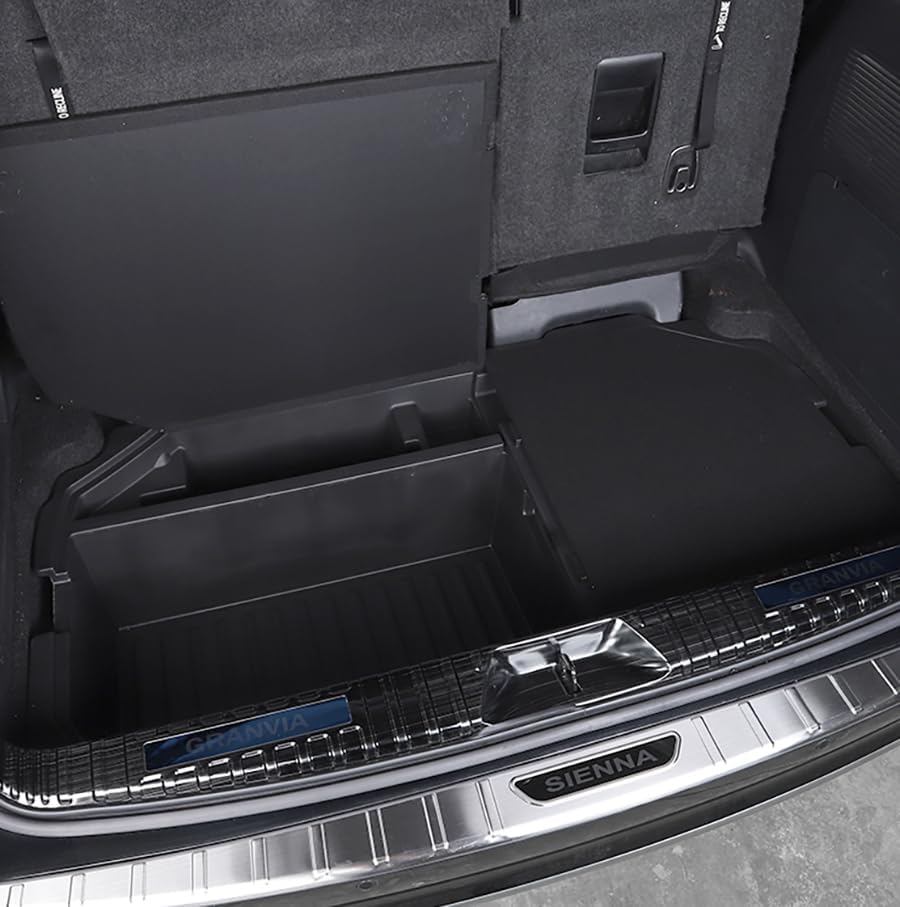 2021-2026 Toyota Sienna Trunk Organizer, Insert Cargo Rear Hatch Storage Boxs fit Sienna Accessories