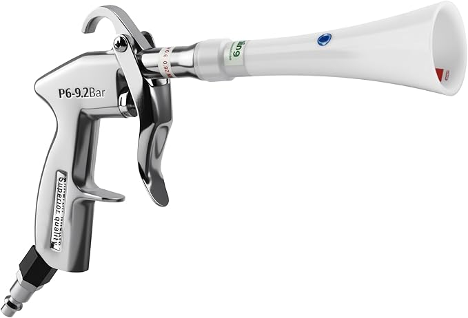 GOCCIDA Tornado Dry Cleaning Gun with Brass Adjustable Air Flow Nozzle,Air Blower Gun Quickly Blasts Dirt and Dust from Surface Works with Air Compressor