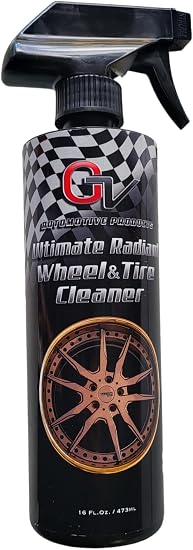 GV Automotive Products Ultimate Radiant Wheel Cleaner - Chrome Rim & Wheel Cleaner Spray Safe, Ready to Use, Polishes, S