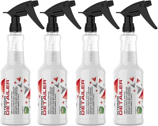 MAXL® Interior Car Cleaner Detailer Spray with NeverDust® Technology Formula (20oz, 4 Pack) - Repels Dust, Wipes Oil, Residue with Matte Finish for Leather, Dash, Trim & Screens - Safe on All Surfaces