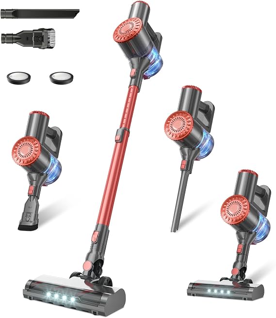 Tipdiy Cordless Vacuum Cleaner with 45KPA 45Mins for Hard Floor & Carpet - Cleanova