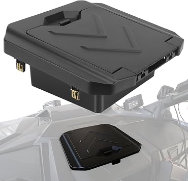 Chelhead Center Console Dash Storage Box ABS, Dashboard Tray Black Center Compartment Storage Bin Compatible with RZR PR