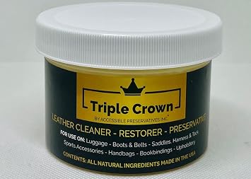 4 Ounce Leather formula; leather conditioner; cleaner and restorer for use on auto interiors, shoes, bags. Made in the U