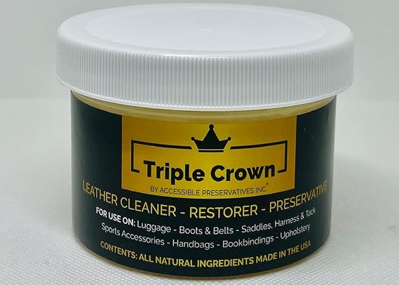 4 Ounce Leather formula; leather conditioner; cleaner and restorer for use on auto interiors, shoes, bags. Made in the U