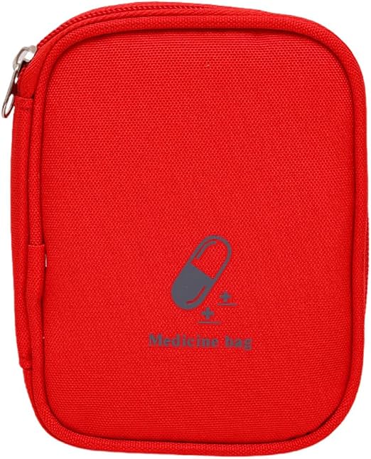 Eforcase Travel First Aid Kit - Small Medicine Bag Pouch Organizer - Mini Empty Medical Supplies Organizer Bag Portable 