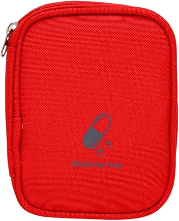 Eforcase Travel First Aid Kit - Small Medicine Bag Pouch Organizer - Mini Empty Medical Supplies Organizer Bag Portable 