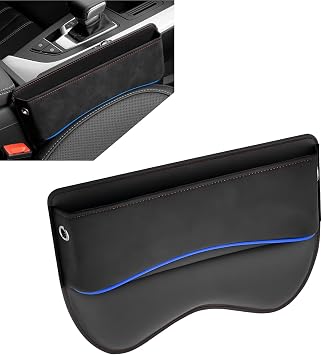 Seat Gap Filler, Multifunctional Storage Bag for Mobile Phone Sunglasses Documents Wallet, Soft Padded Leather Anti-scra