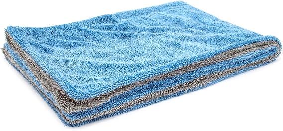 Autofiber Dreadnought Microfiber Towel, Superior Absorbency for Drying Cars, Trucks, and SUVs, Double-Twist Pile and One