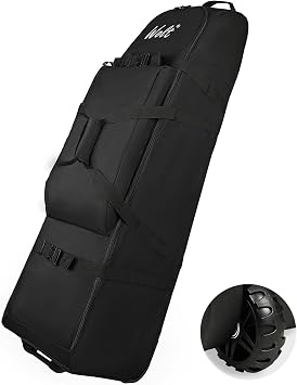 WOLT Golf Travel Bag with Anti-Impact Support System - Soft Padded Golf Travel Case for Airlines, Golf Travel Cover with