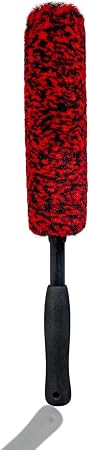Metal Free Soft Wheel Cleaner Brush, Synthetic Wool Car Cleaning Brush, Highly Water Absorption, Dense and Durable Tire 