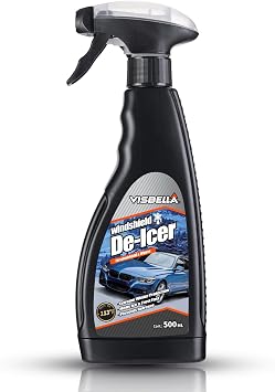 Visbella De-Icer Spray for Windshield & Wipers Extreme Winter Protection Melts Ice & Frost Fast Prevents Refreeze (-113℉