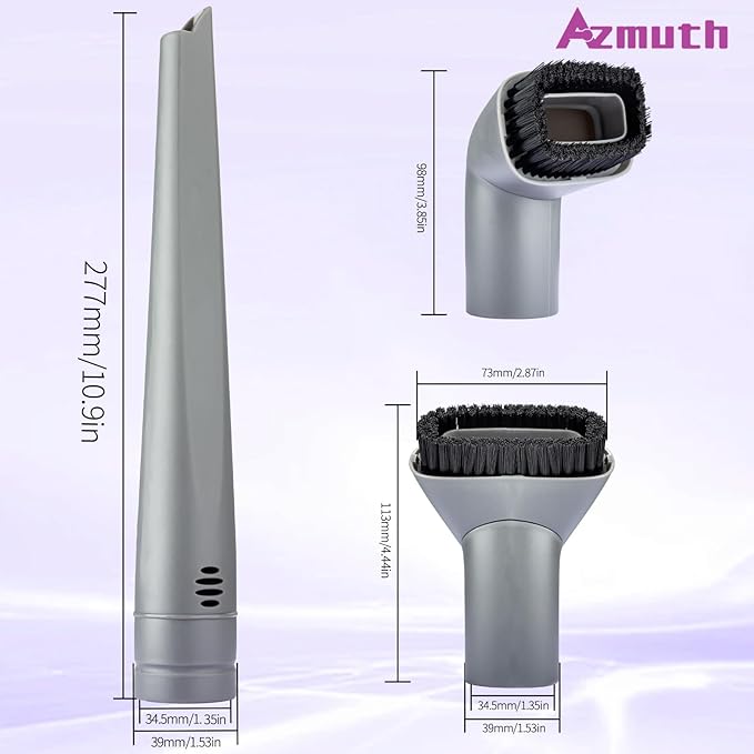 2 Pack for Shark Crevice Tool and Vacuum Dust Brush for Shark Navigator Lift-Away Vacuum Cleaner NV350, NV352, NV355, NV356E, NV370, UV440, UV440CCO, Part Number 112FFJ, 122FFJ