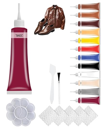 Advanced Leather Repair Gel, 2027 New Leather Repair Kit for Car Seat Vinyl Repair Kit, Professional Leather Repair Colo