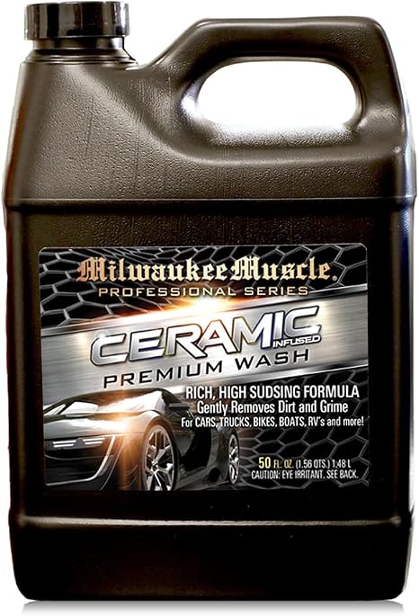 Car Shampoo - 50 Fl Oz - Professional Ceramic Car Wash Soap for Auto, Cars, Motorcycles, RV's and Boats - pH Neutral For