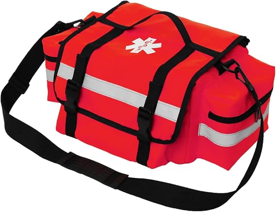 Professional Empty First Responder Bag,First Aid Bag with Reflective,Multiple Compartment Kit Carrier for Emergency Medi