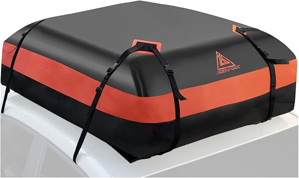 Car Rooftop Cargo Carrier Bag, 15 Cubic Feet Waterproof Heavy Duty 720D Car Roof Luggage Bag for All Vehicle with/Withou