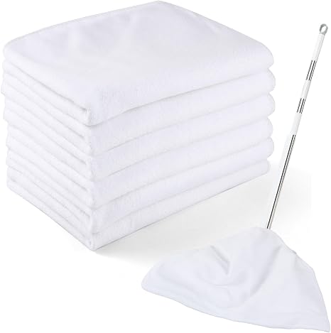 6 Pack Extra Large Microfiber Cleaning Cloths 20"x30", Lint-Free Reusable Towels for Home, Glass, Windows, Office, Kitch