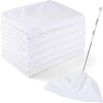6 Pack Extra Large Microfiber Cleaning Cloths 20"x30", Lint-Free Reusable Towels for Home, Glass, Windows, Office, Kitch