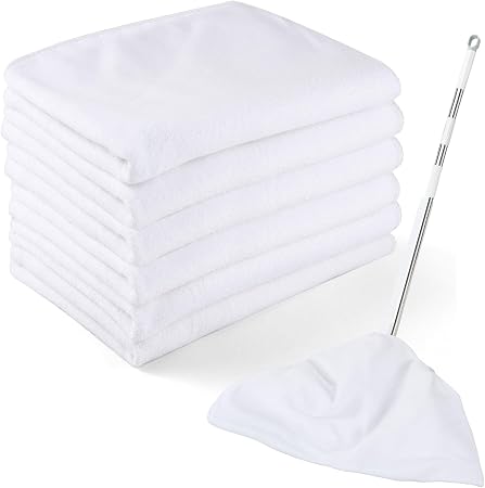 6 Pack Extra Large Microfiber Cleaning Cloths 20"x30", Lint-Free Reusable Towels for Home, Glass, Windows, Office, Kitch