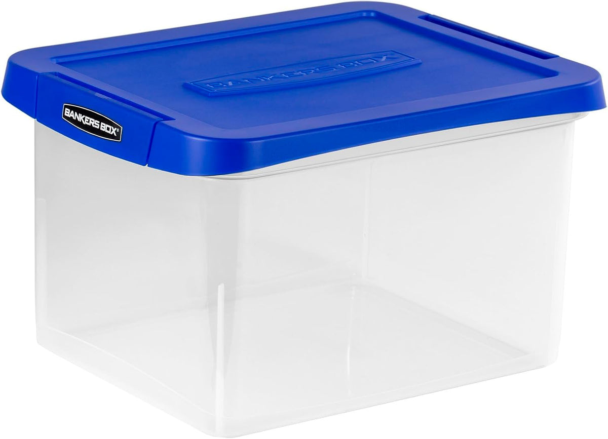 Heavy-Duty Plastic File Box, Letter/Legal