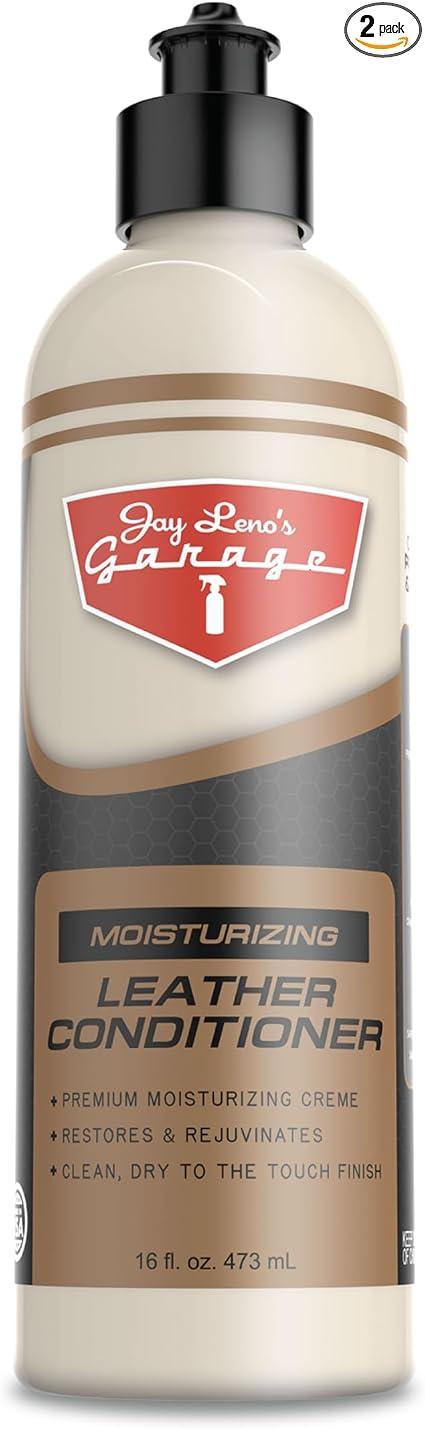 Jay Leno's Garage Car Leather Conditioner and Auto Leather Care - Professional Leather Conditioner for Car Seats, Nouris