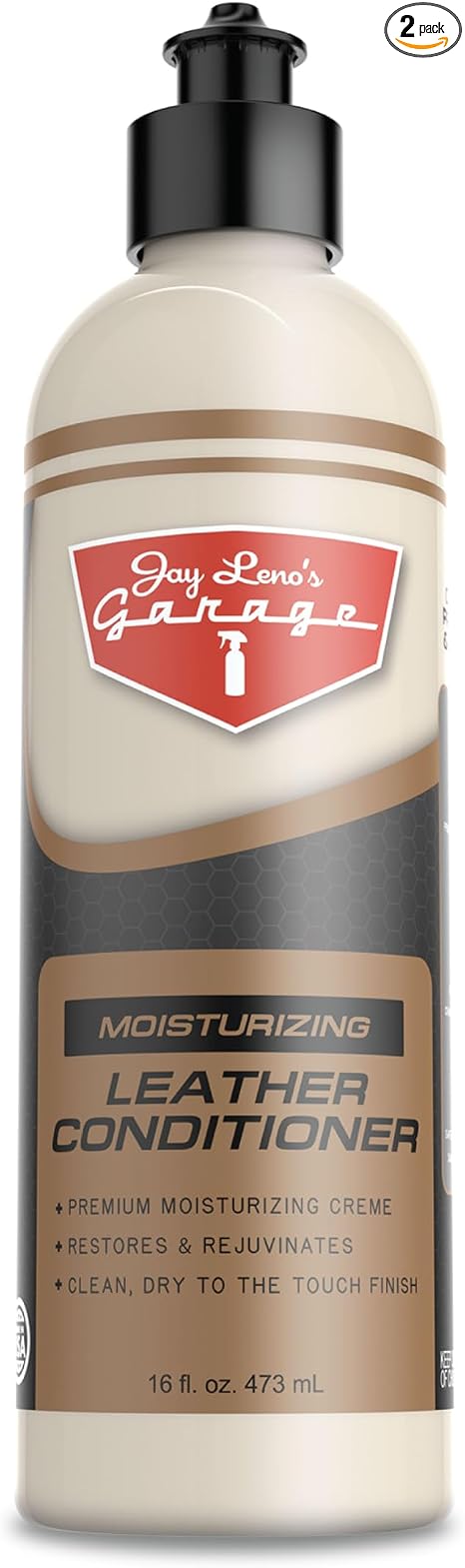 Jay Leno's Garage Car Leather Conditioner and Auto Leather Care - Professional Leather Conditioner for Car Seats, Nouris