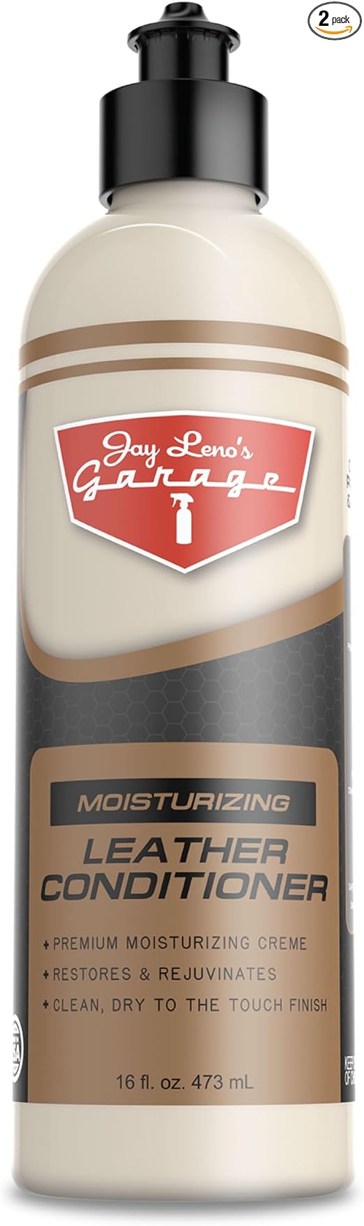 Jay Leno's Garage Car Leather Conditioner and Auto Leather Care - Professional Leather Conditioner for Car Seats, Nouris