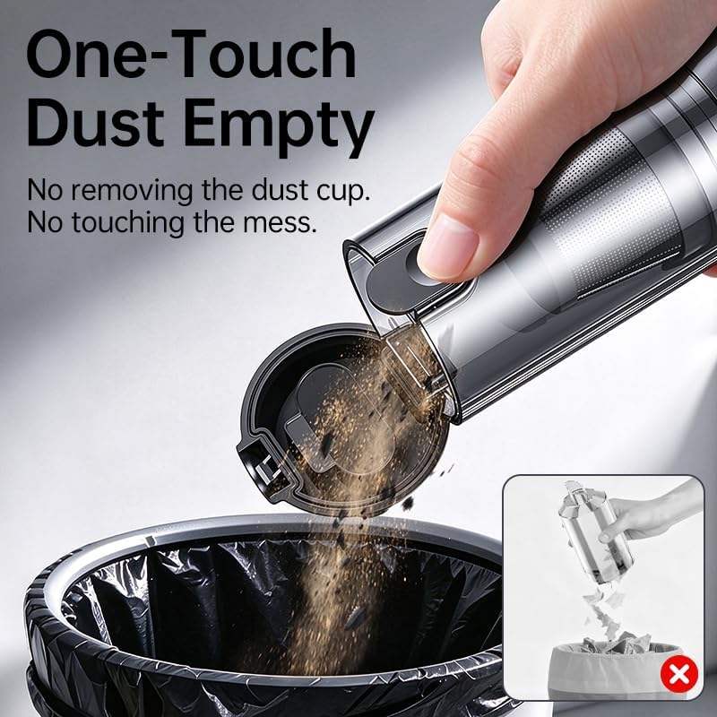 Cordless Car Vacuum Cleaner & Blower Portable Handheld Mini Vac High Power
