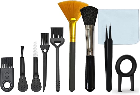 Computer Keyboard Cleaning Brush, Anti Static Nylon Electronics Cleaning Brush Kit, for Computer Keyboard, Printer, Phon
