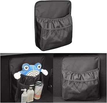 HZEL Car Trunk Organizer, Vehicle Backseat Hanging Storage Bag with Netting Pouch, Multifunctional Automotive Interior S