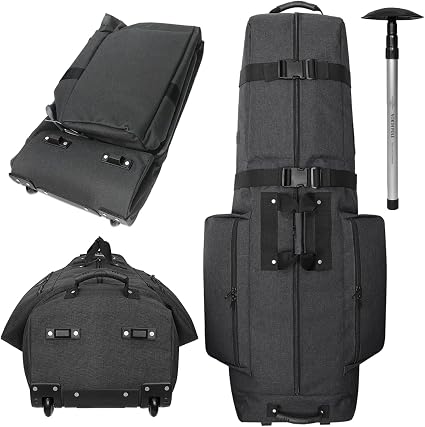 CADDYDADDY Constrictor Golf Travel Bag Cover w/Thick Dense Foam Padded Top