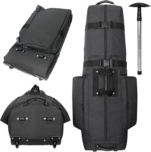 CADDYDADDY Constrictor Golf Travel Bag Cover w/Thick Dense Foam Padded Top