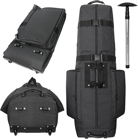 CADDYDADDY Constrictor Golf Travel Bag Cover w/Thick Dense Foam Padded Top